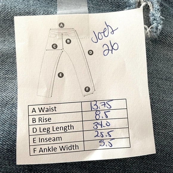 JOE'S DISTRESSED KEAGAN SKINNY JEAN MEDIUM WASH - 26 - Picture 7 of 7